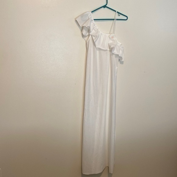 Undercover Wear Off Shoulder Ruffle Strap Flower Pin Vintage Maxi Medium
